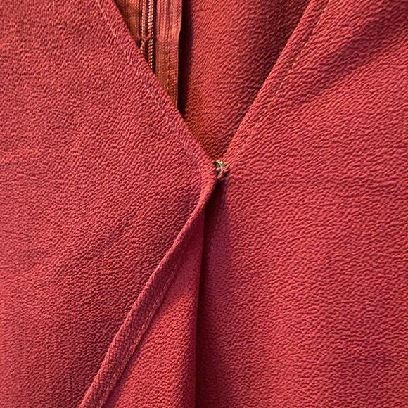 WAYF NORDSTROM Take Me Away Wrap Blouse Burgundy Women’s Size XS - Picture 7 of 10